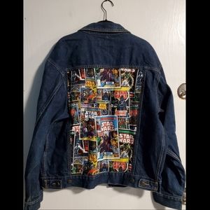 NWT Denim Star Wars Patch Jacket